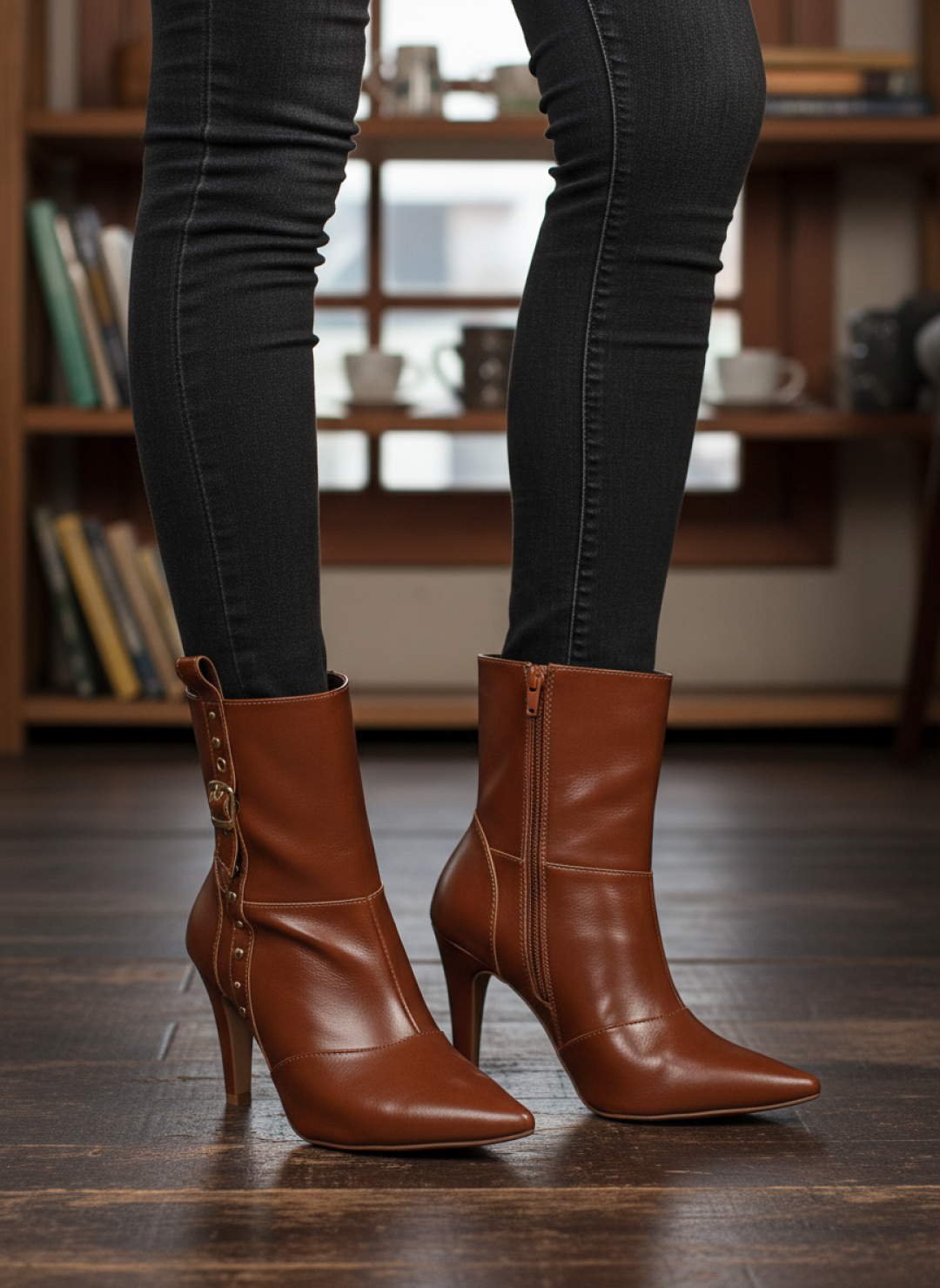 Bota Bico Fino Feminina
