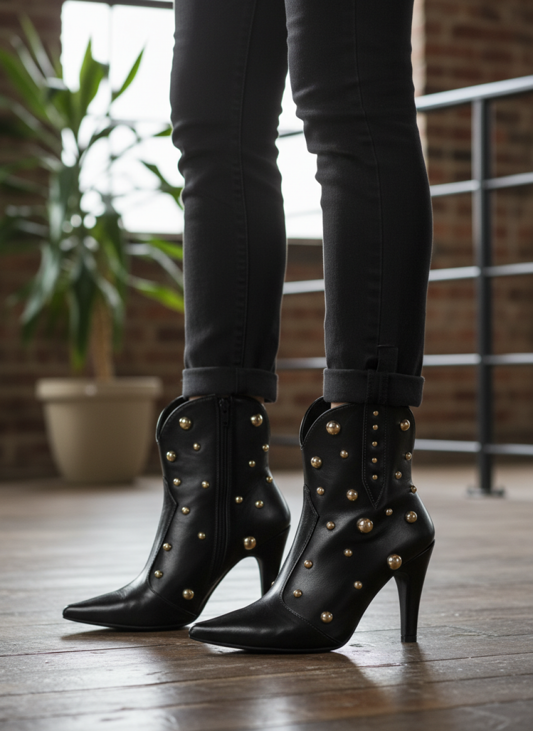 Bota Bico Fino Feminina